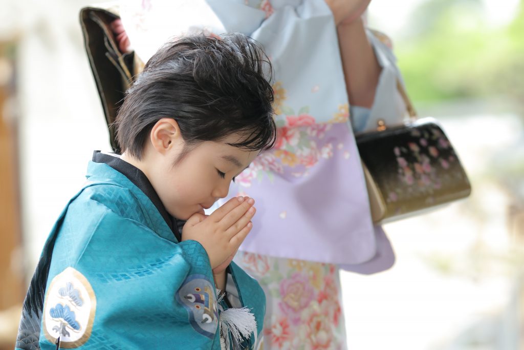 753 お参り　神社