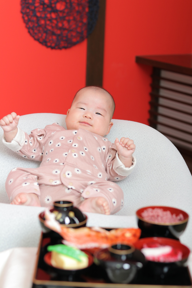 お食い初め撮影